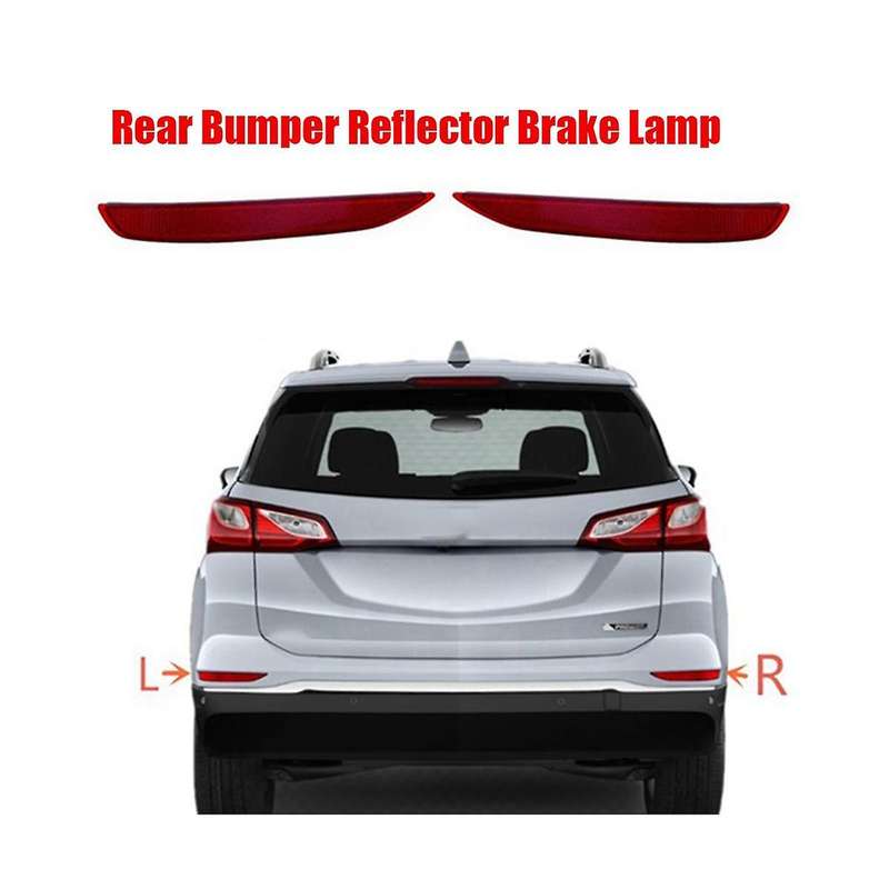 Left Rear Bumper Reflector Light Red Lens for 2018 2019 2020 Taillight Brake Lamp Parking Reflector