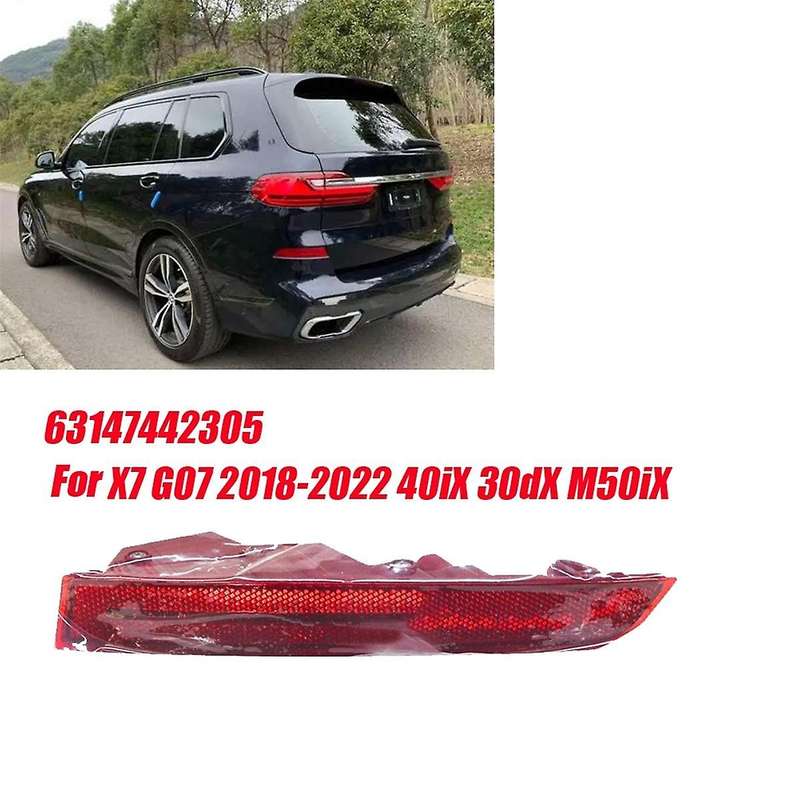 Left Rear Bumper Reflector W/ Fog Light 63147442305 for X7 G07 2018-2022 40IX 30DX M50IX Reflector F