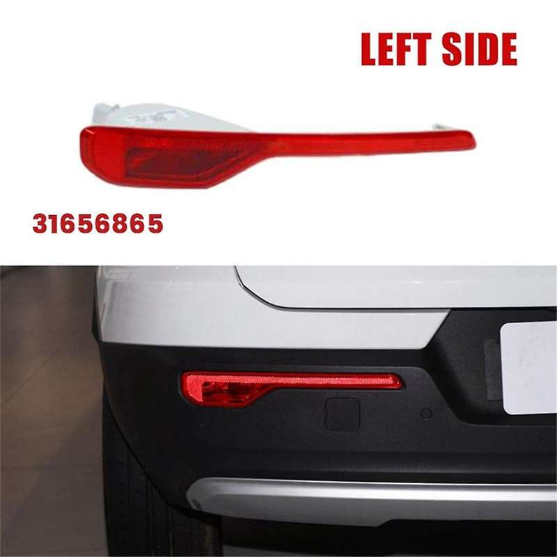 Left Rear Bumper Reflector Plate 31656865 for XC40 2018-2023 Brake Taillight Reflector Light Trim wi