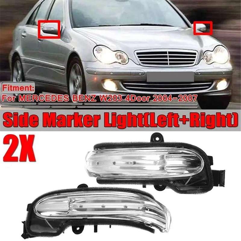 Left Reversing Turn Signal Rearview Mirror Side Light for 03-07 C W203 A2038201521