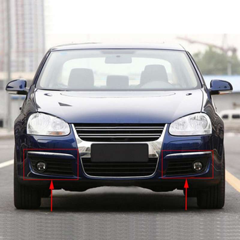 Left Right Bumper Fog Light Lamp Chrome Grill for V MK5 2006 2007 2008 2009 2010 1K0853665A 1K085366