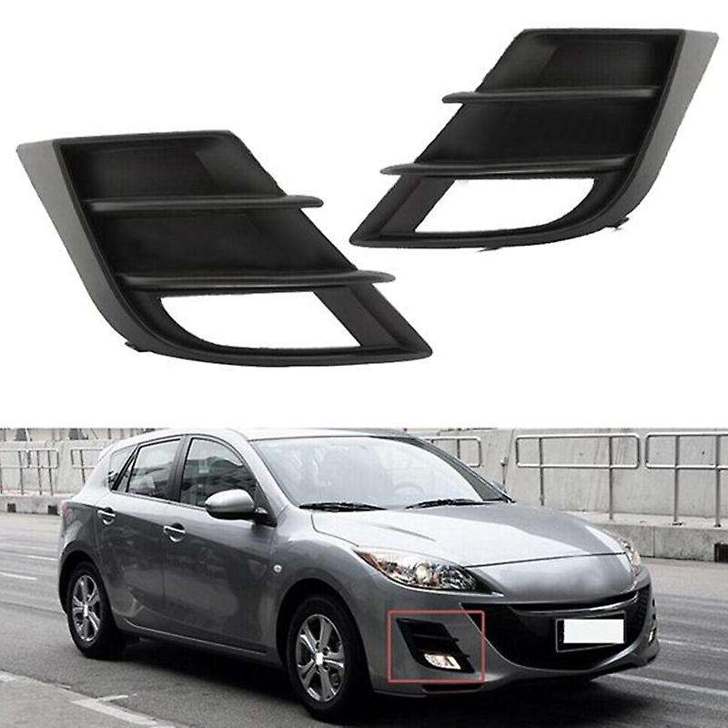 Left Right Front Bumper Fog Light Fog Lamp Cover for 3 2009 2010 1.6L Foglight Garnish Decoration Ho