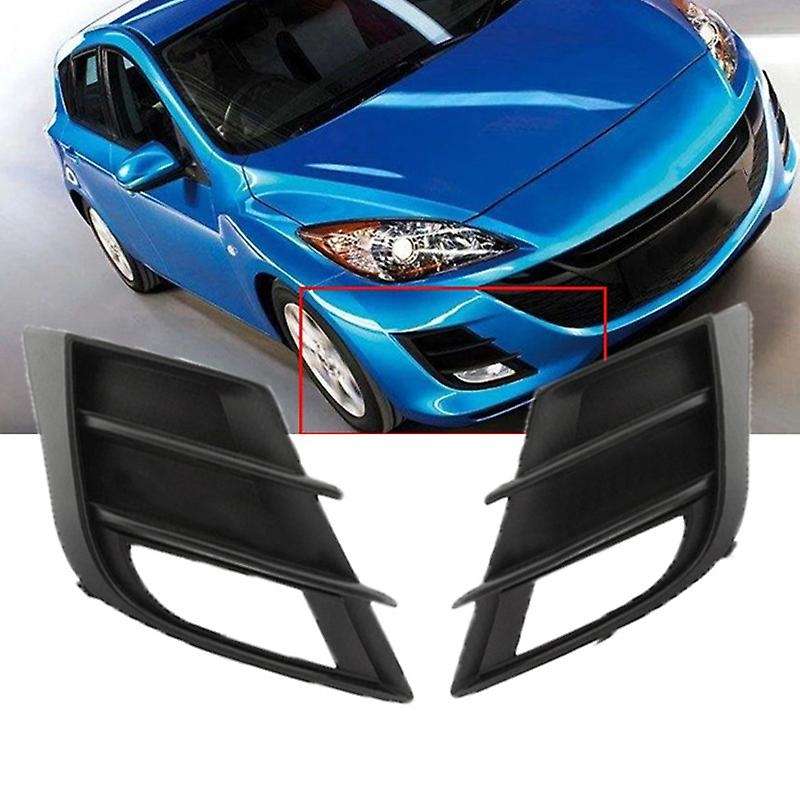 Left Right Front Bumper Fog Light Fog Lamp Cover for 3 2009 2010 1.6L Foglight Garnish Decoration Ho