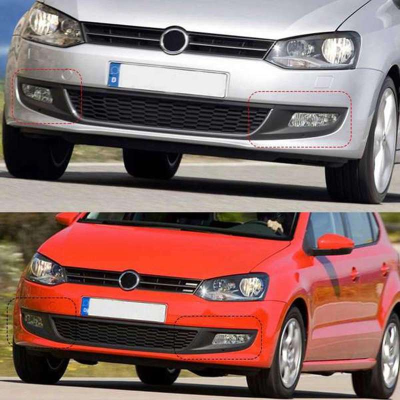 Left Right Front Bumper Lower Fog Lamp Grille Fog Light Trim Cover for - 6R MK5 2009-2015 6R0853665D