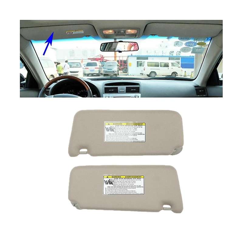 Left Right Driver Passenger Side Sun Visor with Makeup Mirror for 2007-2011 74310-06750-e0 74320-067