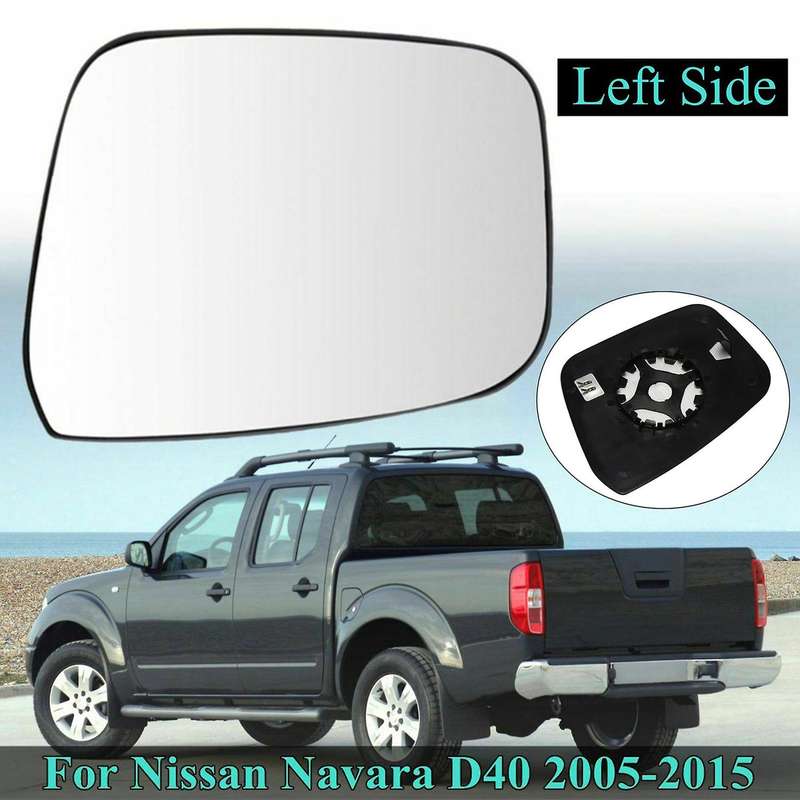Left Side Car Rear View Mirror Side Wing Door Mirror Glass Power Heated for Navara D40 2005 - 2015