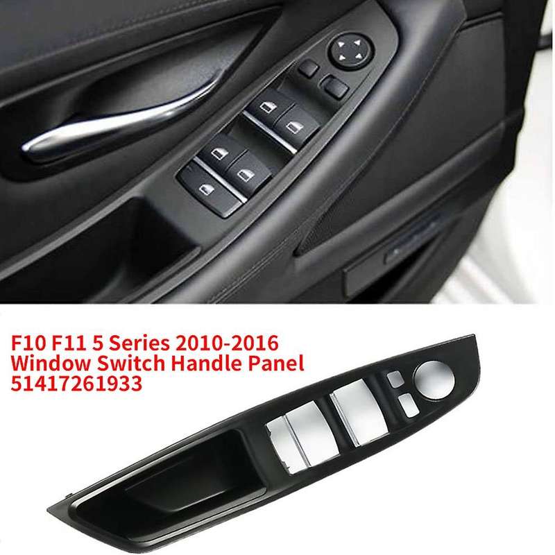 Left Side Door Handle,Window Switch Armrest Panel Door Armrest Pull Handle for  F10/F11 5 Series 201
