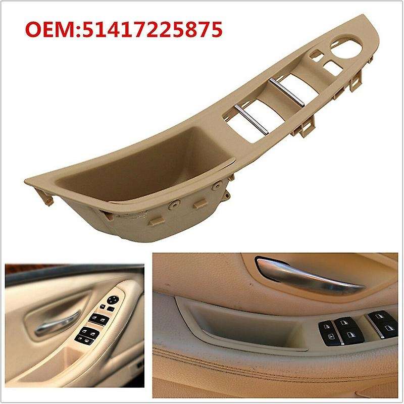 Left Side Door Handle,Window Switch Armrest Panel Door Armrest Pull Handle for  F10/F11 5 Series 201