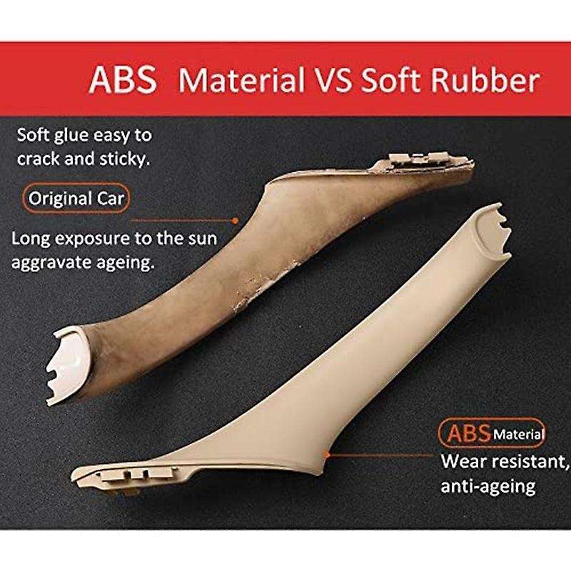 Left Side Door Handle,Window Switch Armrest Panel Door Armrest Pull Handle for  F10/F11 5 Series 201