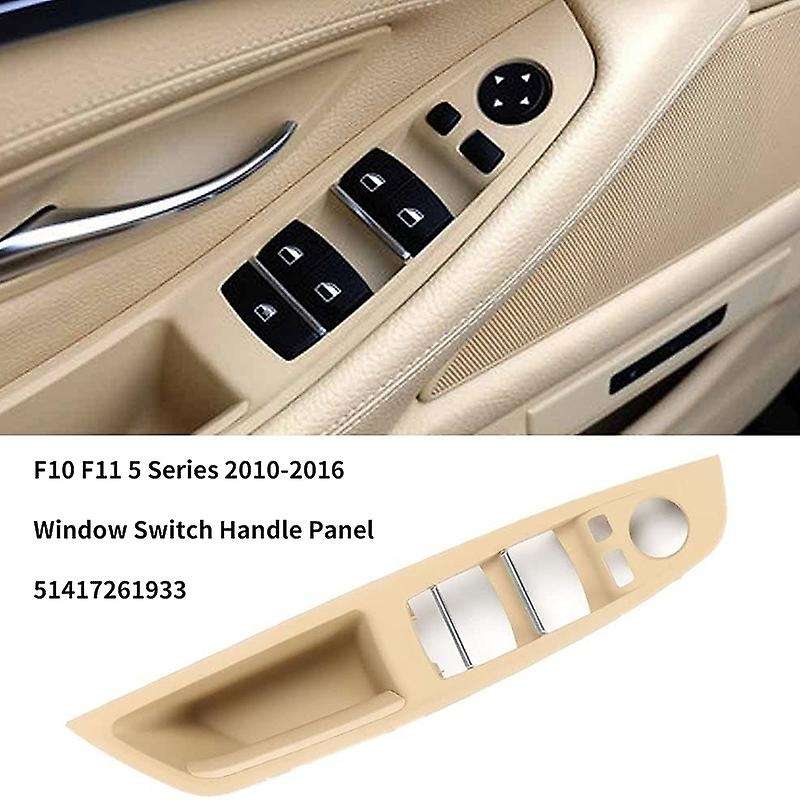 Left Side Door Handle,Window Switch Armrest Panel Door Armrest Pull Handle for  F10/F11 5 Series 201