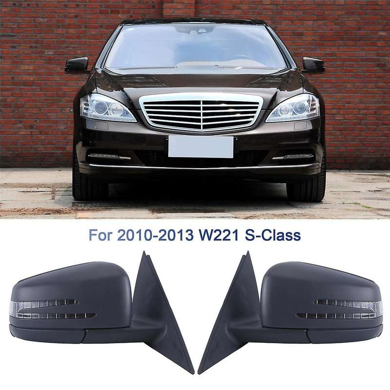 Left Side Door Power Rear View Mirror Assembly Primer for W221 S Class S300 S400 S500 S550 2010-2013