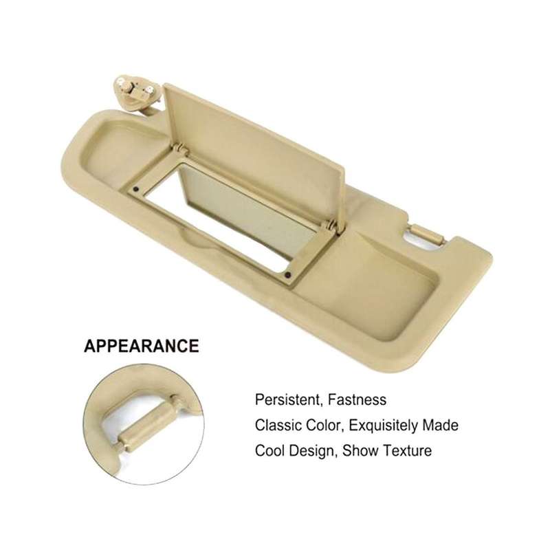 Left Side No Light Sun Visor Sunvisor Block Shade for 2006-2008 Beige 83280--01ZF