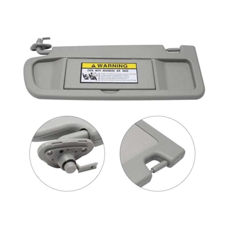 Left Side No Light Sun Visor Sunvisor Block Shade for 2006-2008 Gray 83280--01ZC