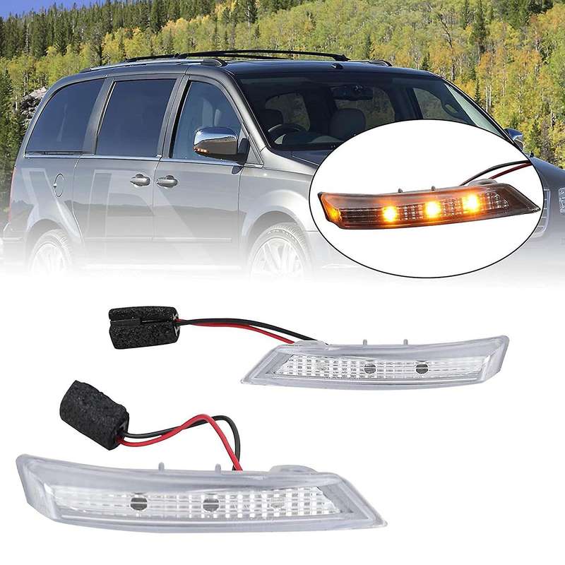 Left Side Mirror Turn Signal Led Light for GRAND CARAVAN TOWN COUNTRY 2010-2016, 68052079AC