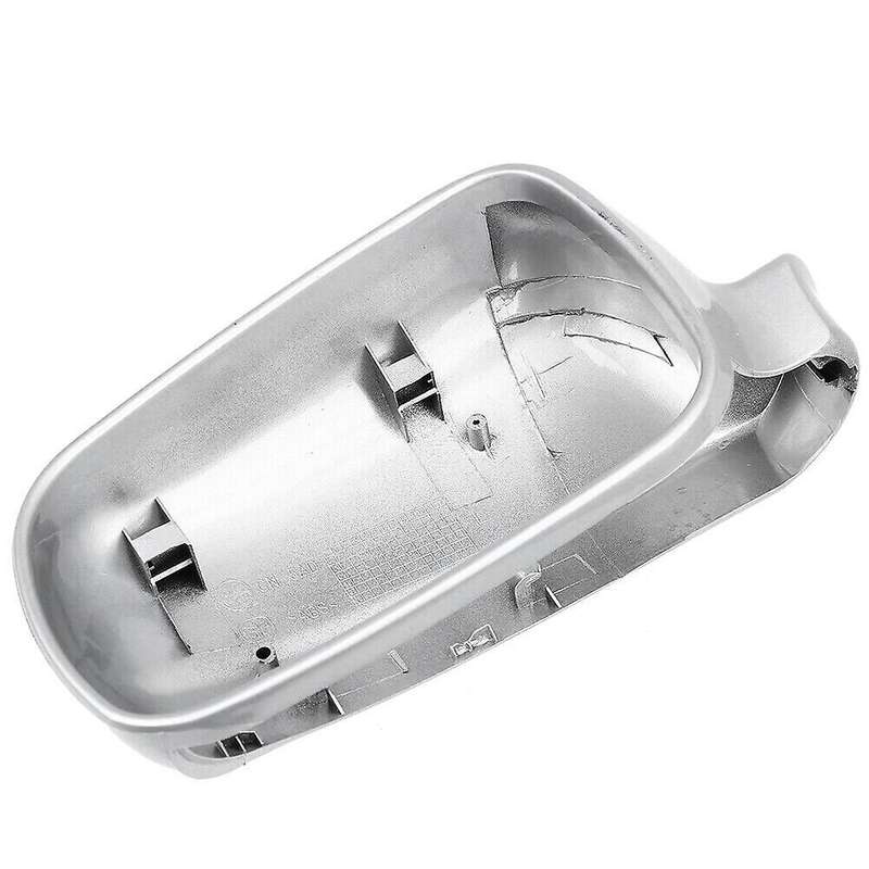 Left Side Rear View Mirror Cover Plastic Silver Weatherproof for Golf MK4 1999-2005 3B0857537B