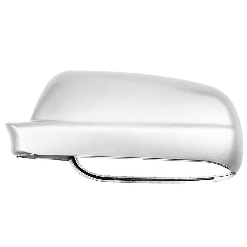 Left Side Rear View Mirror Cover Plastic Silver Weatherproof for Golf MK4 1999-2005 3B0857537B