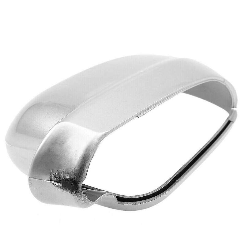 Left Side Rear View Mirror Cover Plastic Silver Weatherproof for Golf MK4 1999-2005 3B0857537B