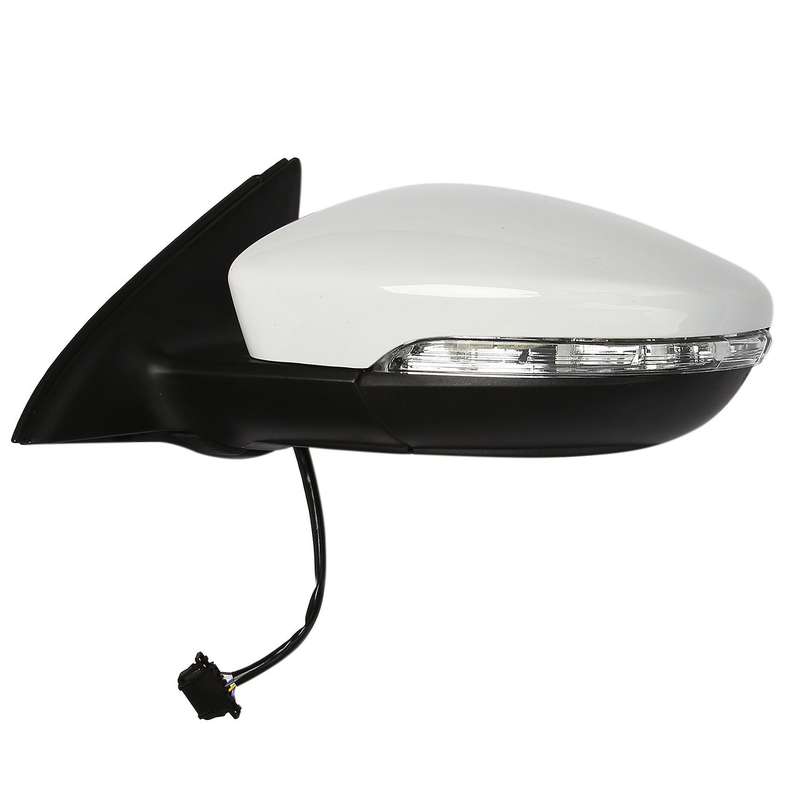 Left Side Rear View Mirror Assembly Power Glass Heated Turn Signal Foldable 8 Wires for 2011-2018 5C