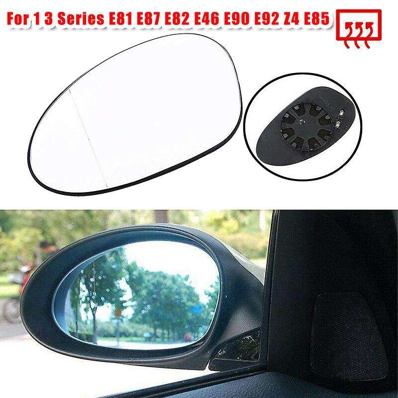 Left Side Wing Door Mirror Rearview Mirror Glass Heated 2-Pin for 1 3 Series E81 E87 E82 E88 E46 E90