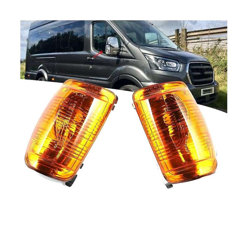 Left Side Wing Mirror Turn Signal Light Lens Housing Indicator Lamp Cover for 2015-Up TRANSIT 150 25