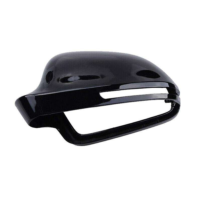 Left Side Wing Mirror Cover Cap Trim for  A3 A4 B8 S4 A5 S5 8T Q3 Gloss Black 8F0857527B