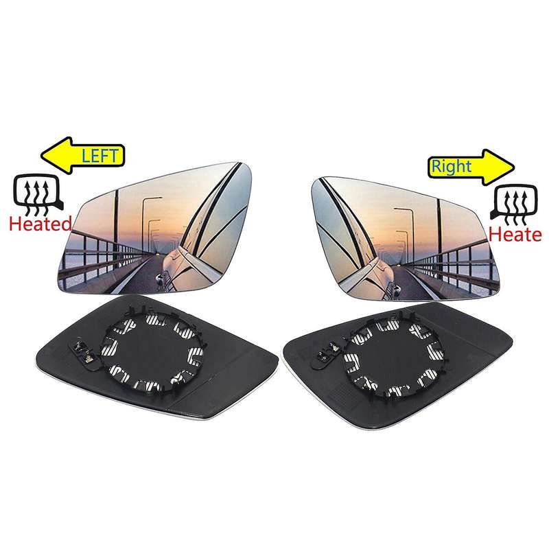 Left Side Wing Door Mirror Rearview Mirror Glass Heated 2-Pin for - 5 6 7 Series F07 F10 F11 F06 F12