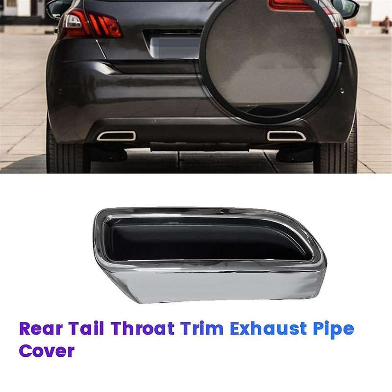Left Tail Throat Trim Exhaust Pipe Cover 9811520280 9811519980 for 308S 2015-2020 Rear Bracket Decor