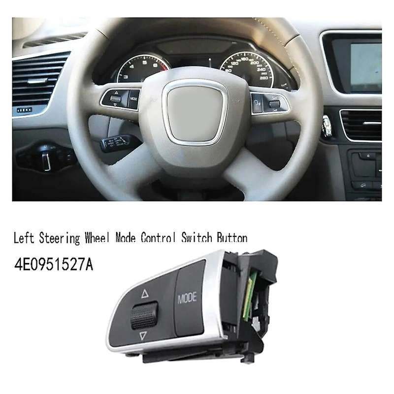 Left Steering Wheel Voice Volume Control Switch MFSW Control Switch for Q5 A3 A4 A5 A8L A7 A6 LHD 4E