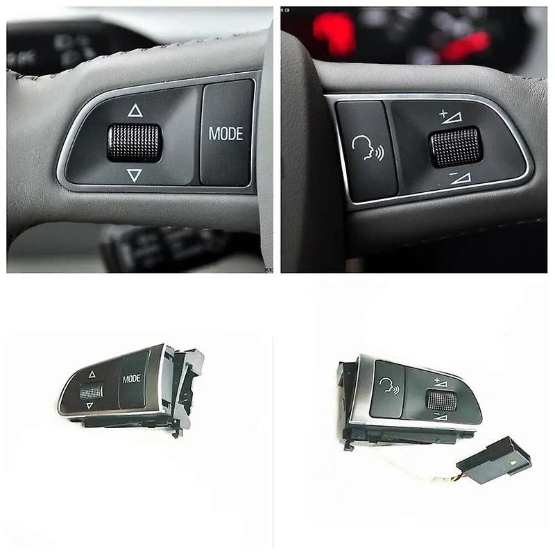 Left Steering Wheel Voice Volume Control Switch MFSW Control Switch for Q5 A3 A4 A5 A8L A7 A6 LHD 4E