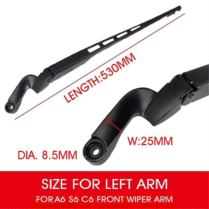 Left Windshield Wiper Front Window Wiper Arm for A6 C6 S6 2005-2011 4f1955407b