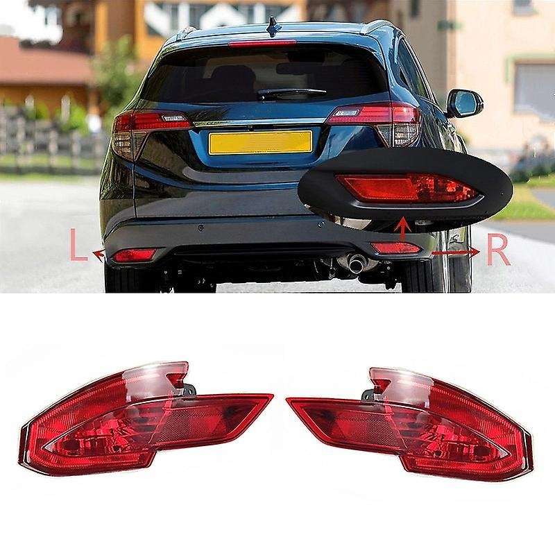 Left/Right Car Rear Bumper Fog Light Reflector for VEZEL -V 2014-2018 without Bulb 34500-T7J-H01