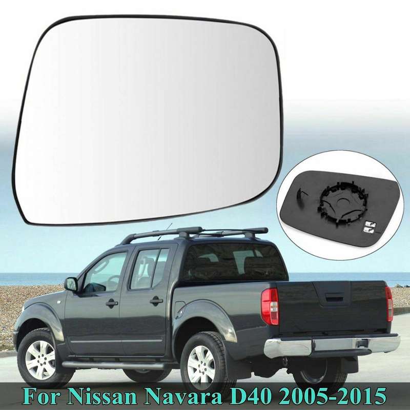 Left+Right Car Rear View Mirror Side Wing Door Mirror Glass Power Heated for D40 2005 - 2015