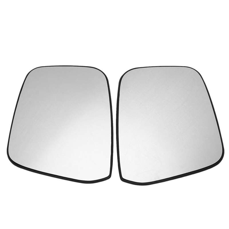 Left+Right Car Rear View Mirror Side Wing Door Mirror Glass Power Heated for D40 2005 - 2015