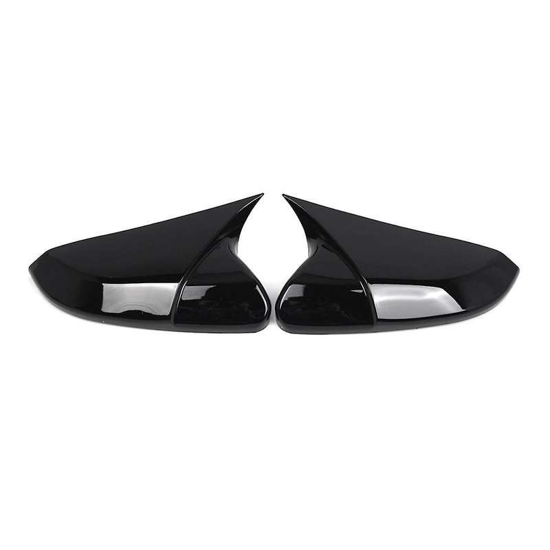 Left+Right Exterior Rear View Mirror Cover for 10Th 2016-2021 OX Horn Rear View Side Door Wing Mirr