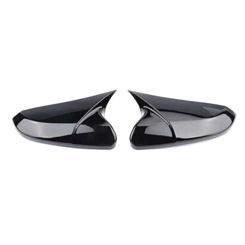 Left+Right Exterior Rear View Mirror Cover for 10Th 2016-2021 OX Horn Rear View Side Door Wing Mirr
