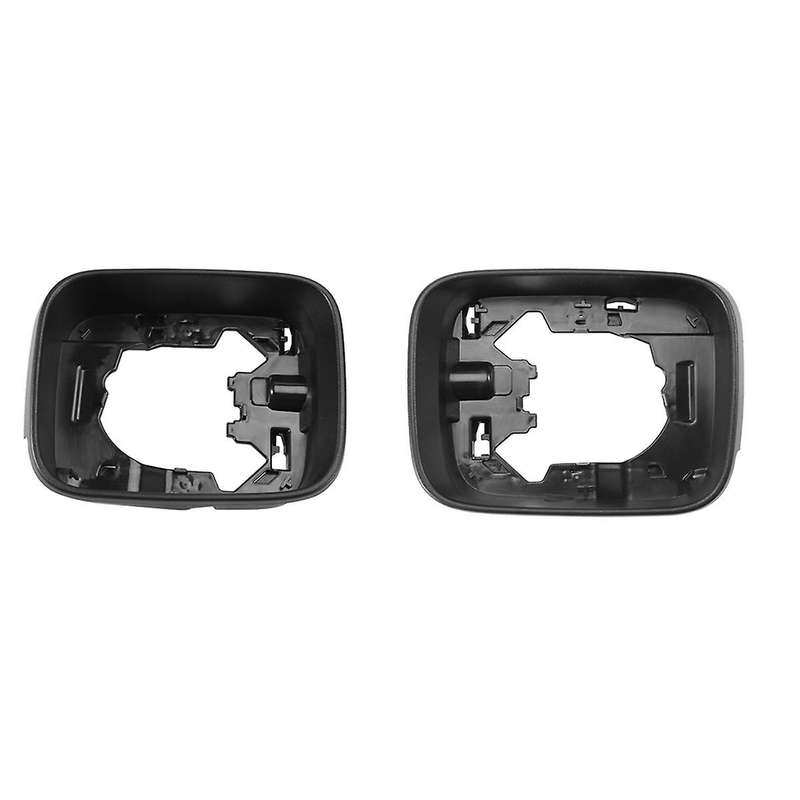 Left+right Exterior Rearview Mirror Frame Side Rearview Mirror Cover Door Glass Cover for 2016-2021