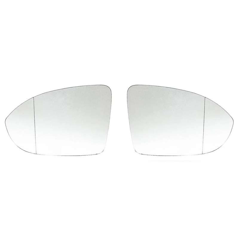 Left+Right Rear View Mirror Glass Side Door Wing Heated Blind Spot Wing Mirror Lens for Golf Mk8 202
