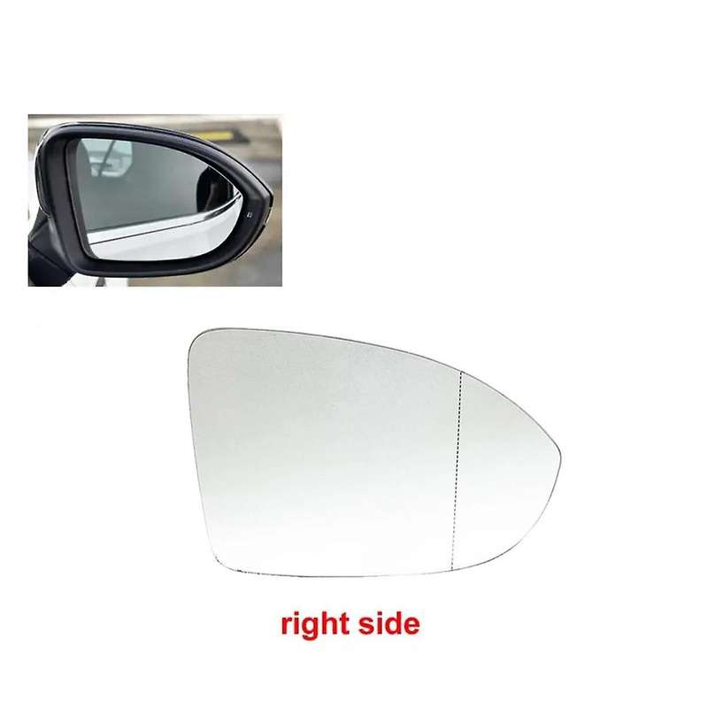 Left+Right Rear View Mirror Glass Side Door Wing Heated Blind Spot Wing Mirror Lens for Golf Mk8 202