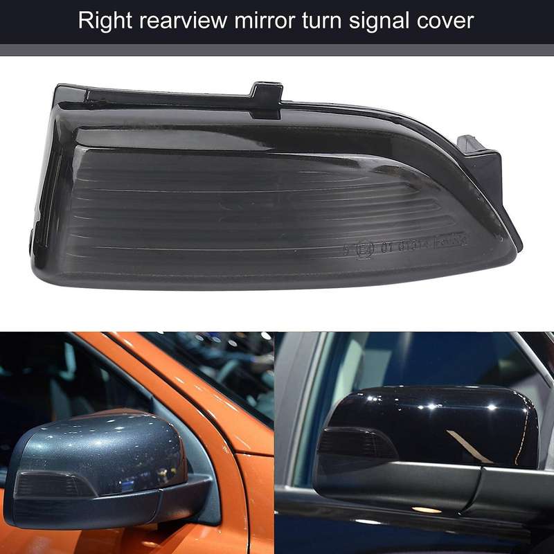 Left+right Rearview Mirror Light Cover Indicator Turn Signal Lamp Cover for Ford Everest Ranger 201