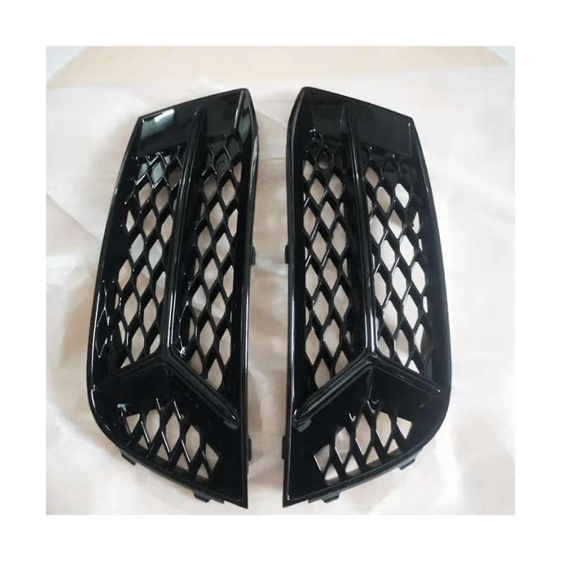 Left+right Side Front Mesh Honeycomb Lower Bumper Fog Light Grille Cover for A3 2017 2018 2019 2020