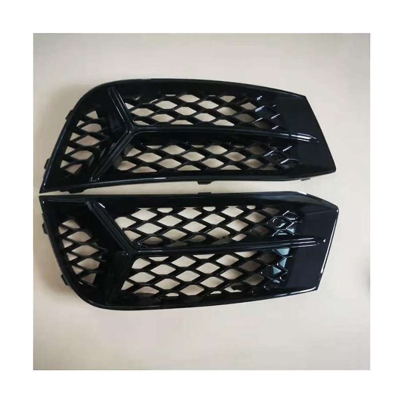 Left+right Side Front Mesh Honeycomb Lower Bumper Fog Light Grille Cover for A3 2017 2018 2019 2020