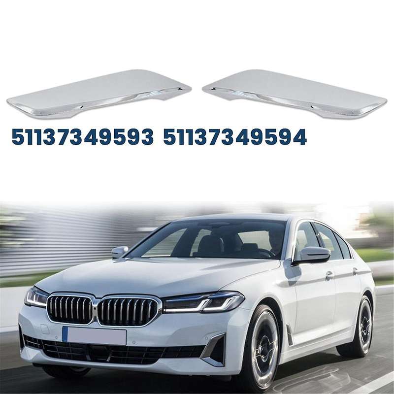 Left+Right Side Vent Air Outlet Chrome Strip Trim for 5 Series G30 G31 G38 2018-2022 51137349593 511