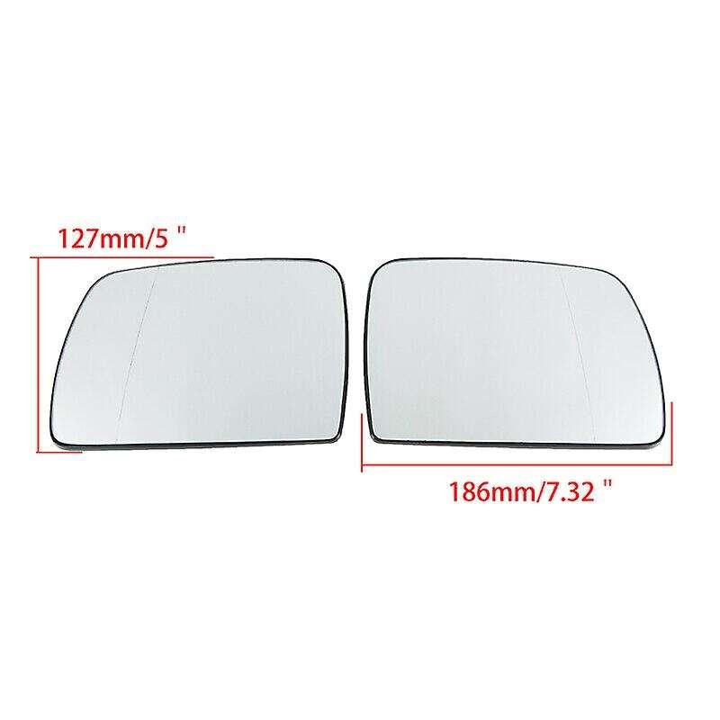 Left+Right Side Wing Mirror Rearview Mirror Glass Heated for X5 E53 1999-2006 LH/RH 51167039598 5116