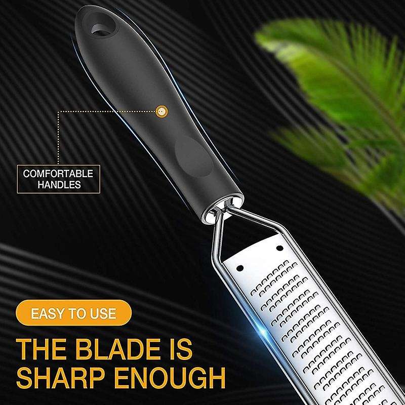 Lemon Zester & Cheese Grater - Stainless Steel - Kitchen Tool , Nutmeg, Chocolate, Vegetables, Frui
