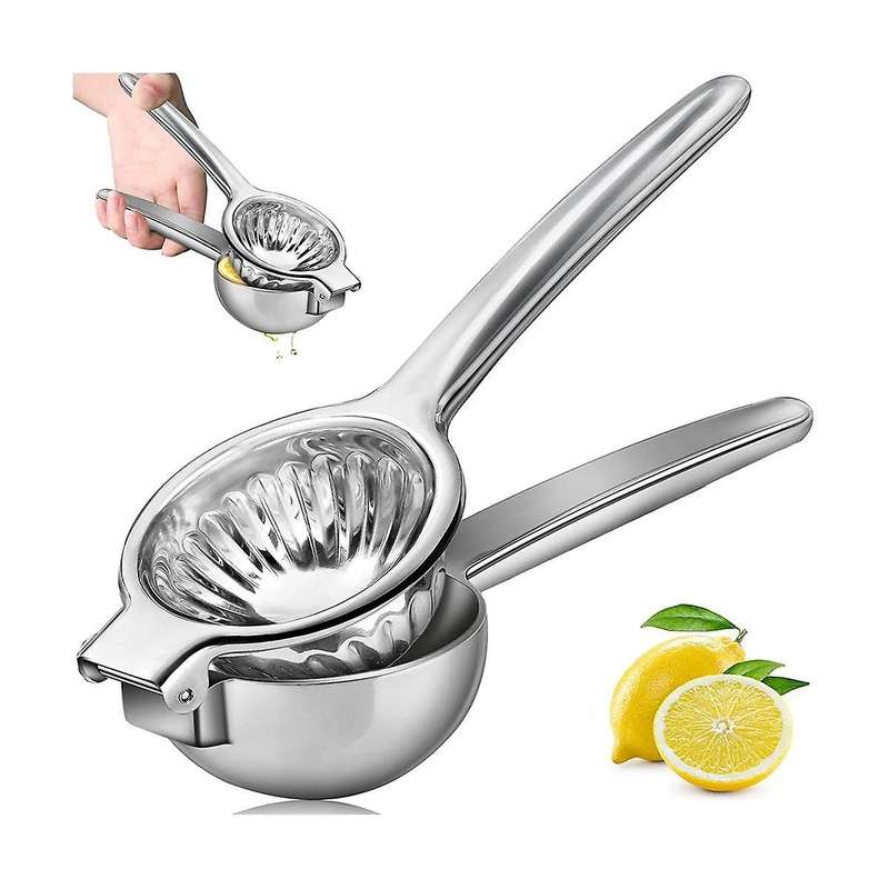 Lemon Squeezer, - Stainless Steel Extra Manual Lemon Juicer Squeezer with Solid Metal