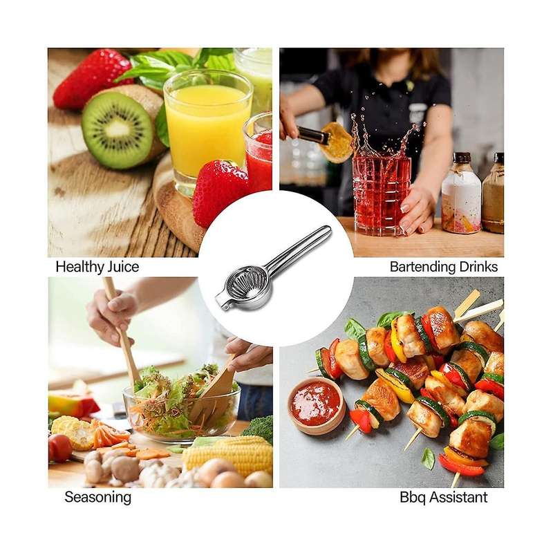 Lemon Squeezer, - Stainless Steel Extra Manual Lemon Juicer Squeezer with Solid Metal