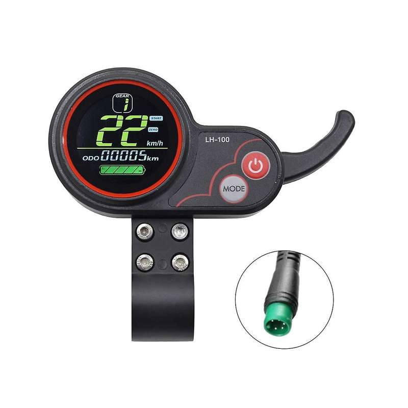 LH100 LCD Display Dashboard Throttle Meter 24V-60V for Electric Scooter Ebike LCD Display Speedomete