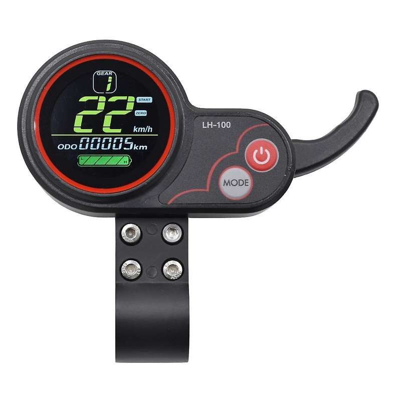 LH100 LCD Display Dashboard Throttle Meter 24V-60V for Electric Scooter Ebike LCD Display Speedomete
