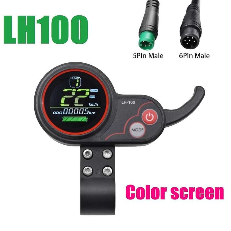 LH100 LCD Display Dashboard Throttle Meter 24V-60V for Electric Scooter Ebike LCD Display Speedomete