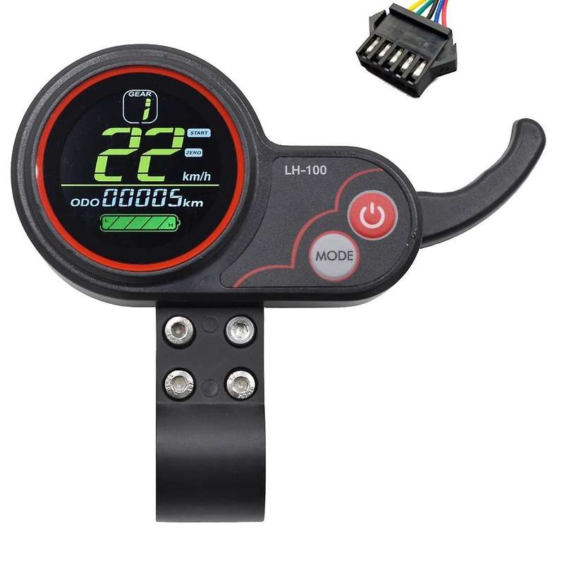 Lh100 Lcd Display Dashboard 24v-60v Throttle Meter for Electric Scooter/ebike Speedometer(sm Plug 5p